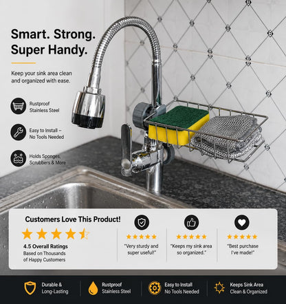 360° Adjustable Sink Organizer